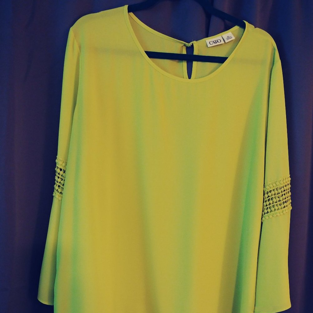 Bright Yellow Blouse - Worn Twice